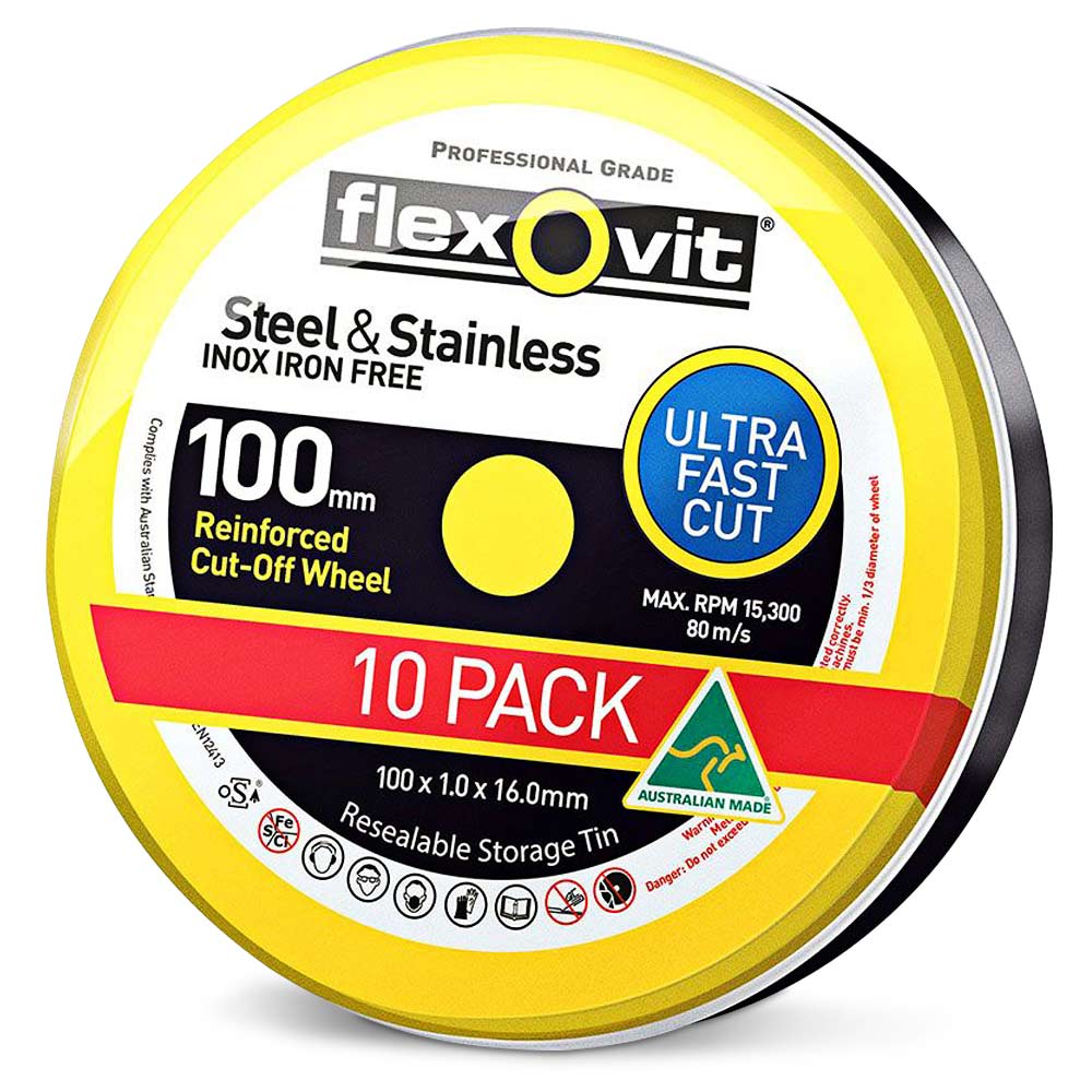 100x1.0x16.0mm MEGA INOX - Tin of 10